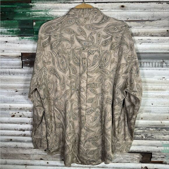 Vintage Chaps Ralph Lauren Paisley Print Shirt - Picture 2 of 6